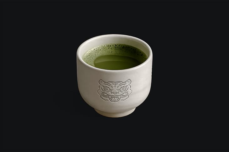 image 2 Matcha in a white ceramic cup at Furyo Cafe